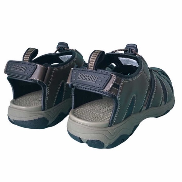 NWT KHOMBU MEN Closed Toe Sandal BROWN size 10 - Picture 3 of 4